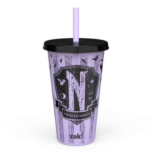 Zak! Designs 3-Pack Wednesday Nevermore Academy Glow in the Dark Tumblers 25 oz - Picture 13 of 14